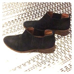 Black Suede Tommy Hilfiger ankle boots